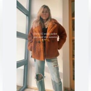 UGG Gertrude Short Teddy Coat